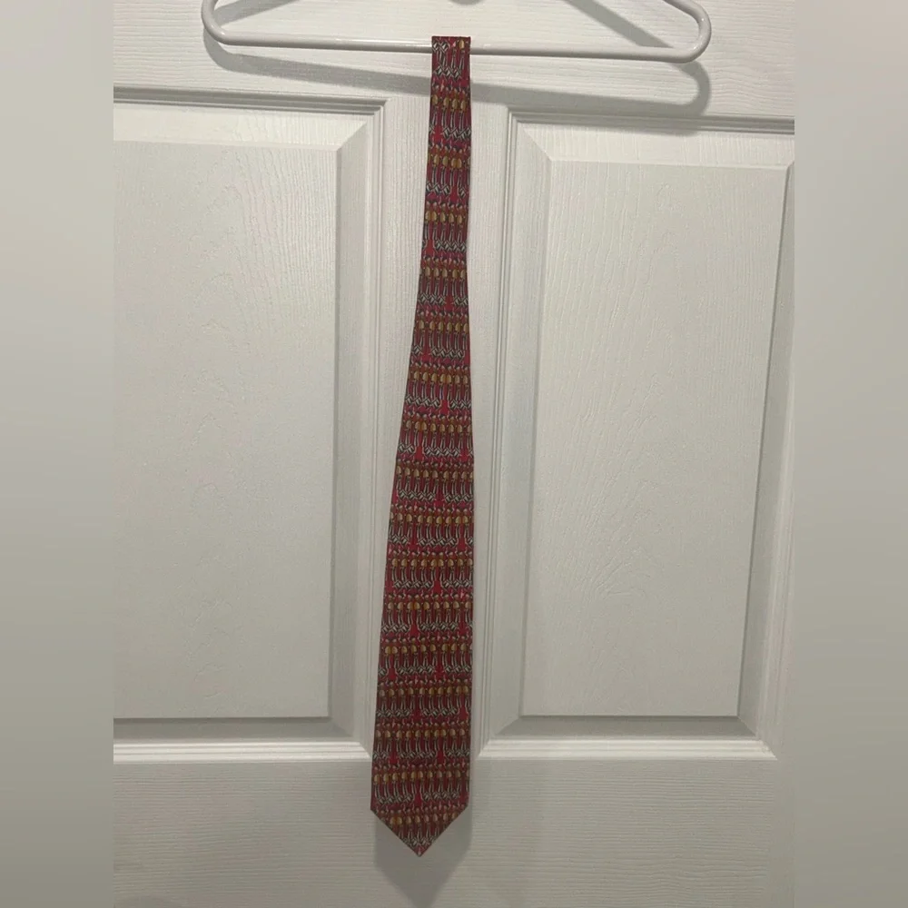Ermenegildo Zegna Soldiers 100% Silk Necktie/Tie Made in ITALY - Picture 5 of 6